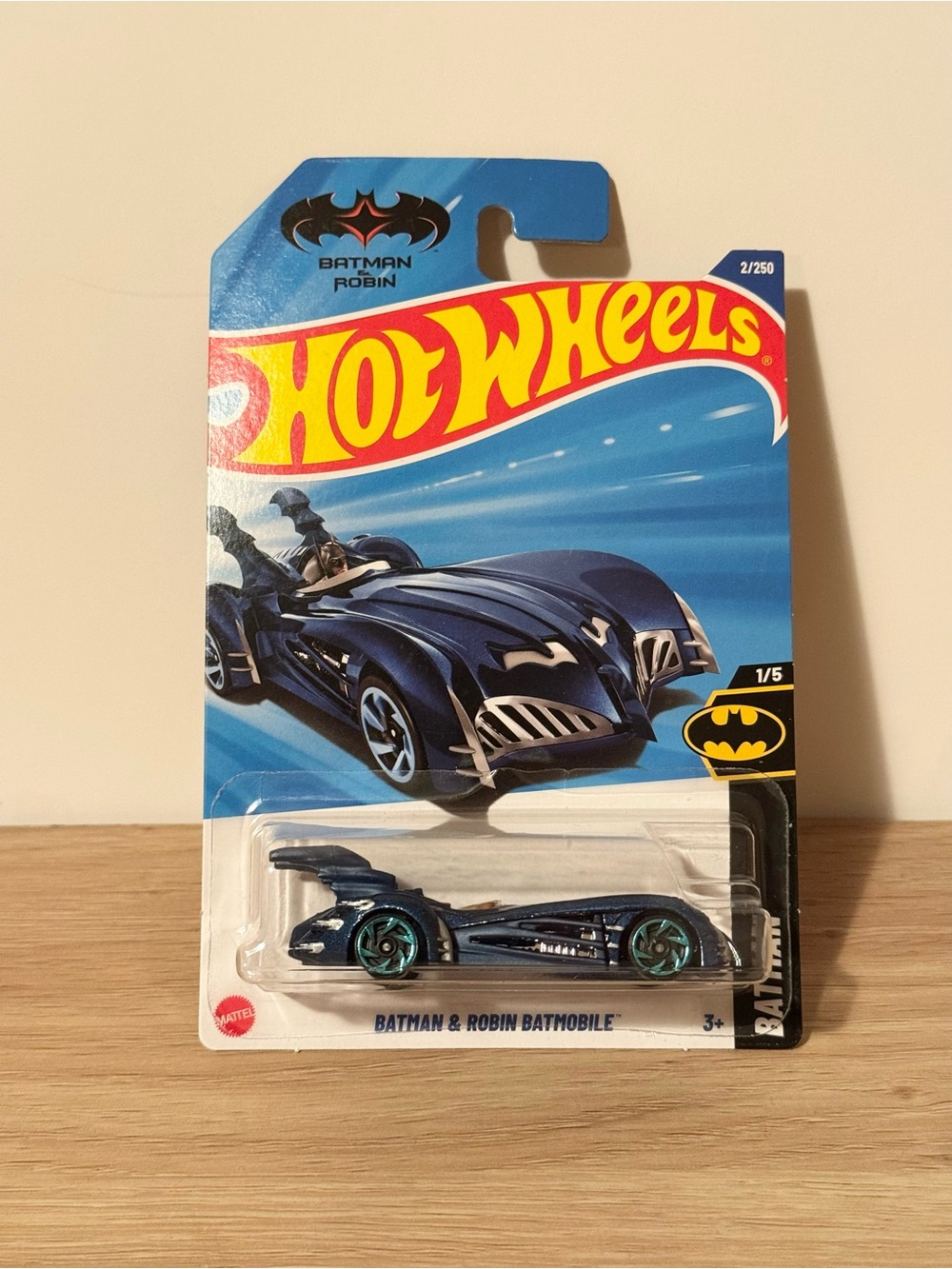 Hot Wheels - Batman & Robin Batmobile Die-Cast Toy Car - NIB